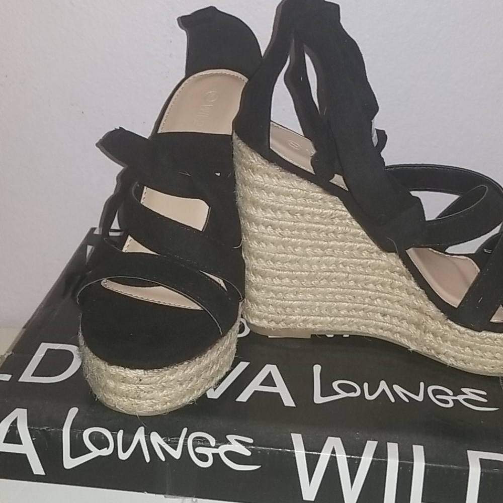 Size 7 lace up wedges